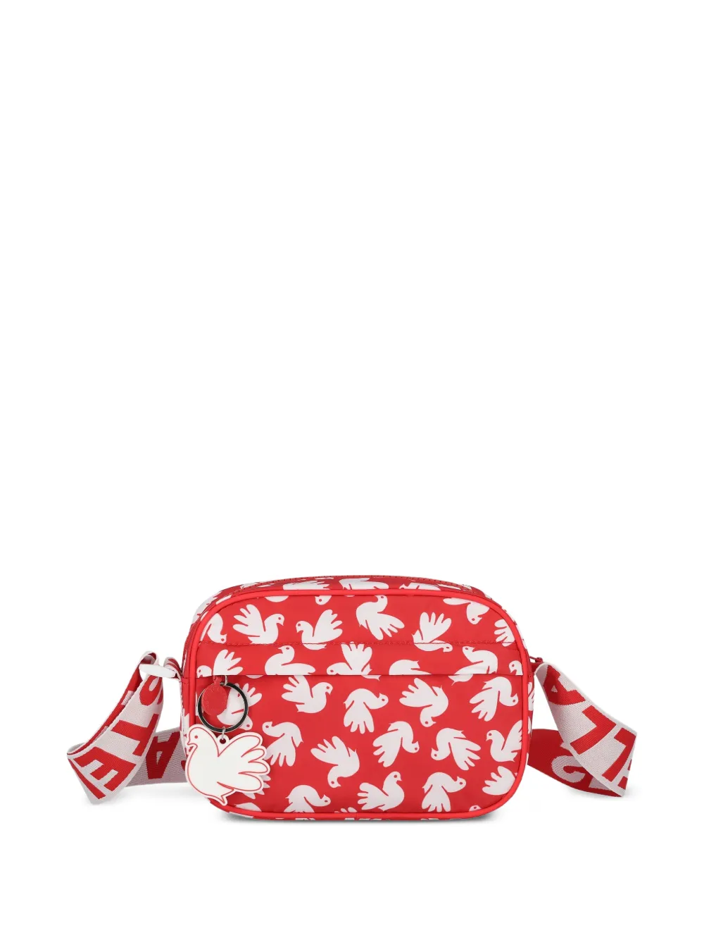 Stella McCartney Kids dove-print logo-strap camera bag - Rosso