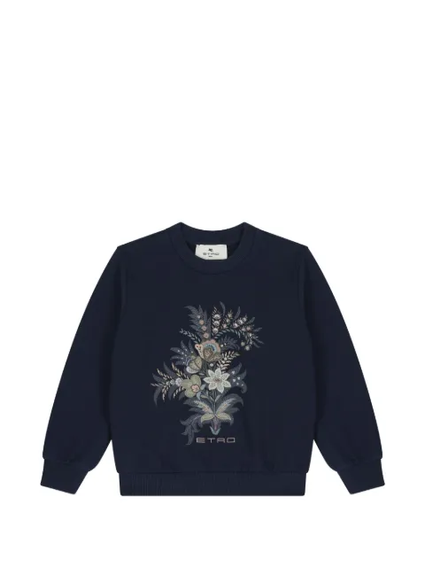 ETRO KIDS 플로럴 프린트 코튼 스웨터