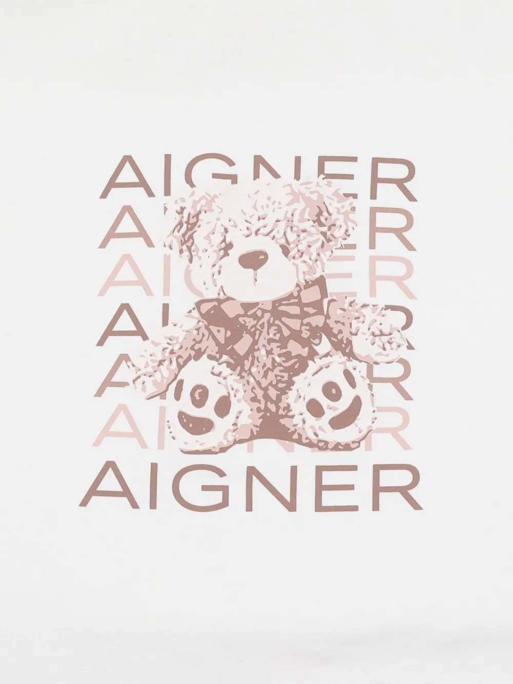 Aigner Kids Deken met teddybeerprint Beige