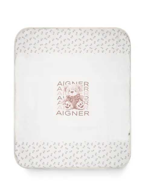 Aigner Kids teddy-bear print blanket