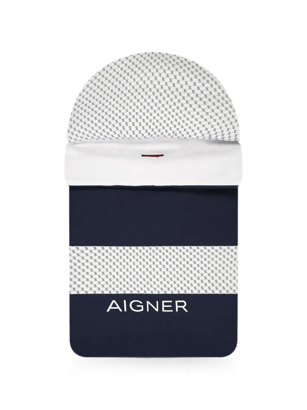 Aigner Kids logo-print sleep bag - Blu