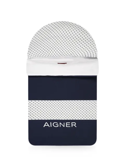 Aigner Kids logo-print sleep bag