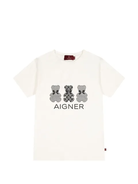 Aigner Kids bear-print T-shirt