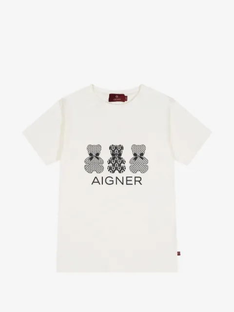 Aigner Kids t-shirt à imprimé ours
