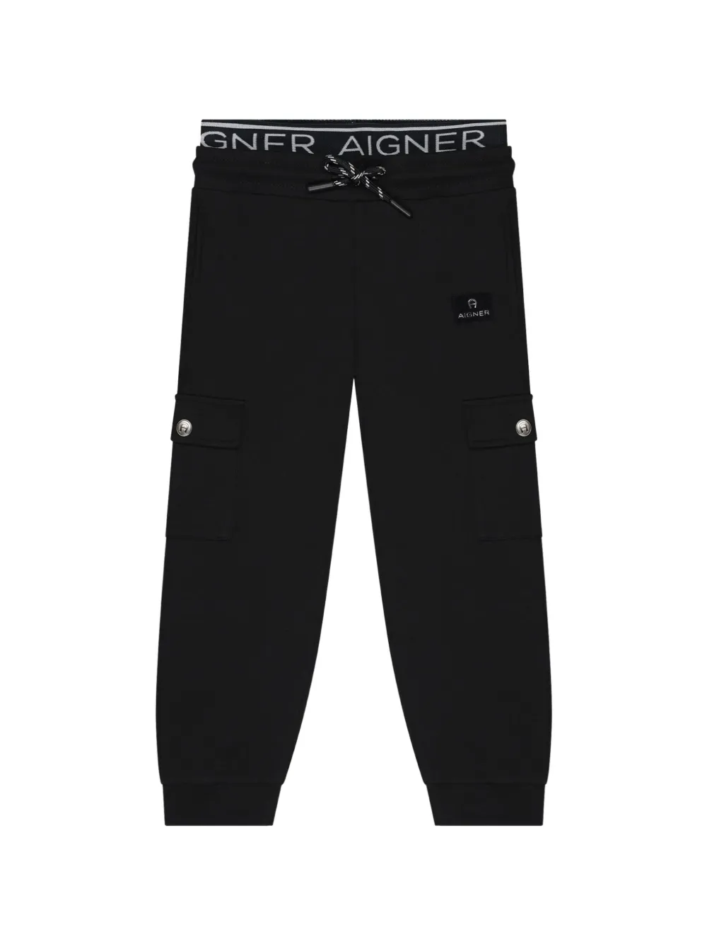 Aigner Kids Pantaloni sportivi con logo - Nero