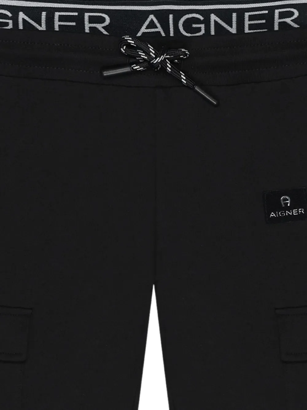 Aigner Kids Trainingsbroek met logoband Zwart