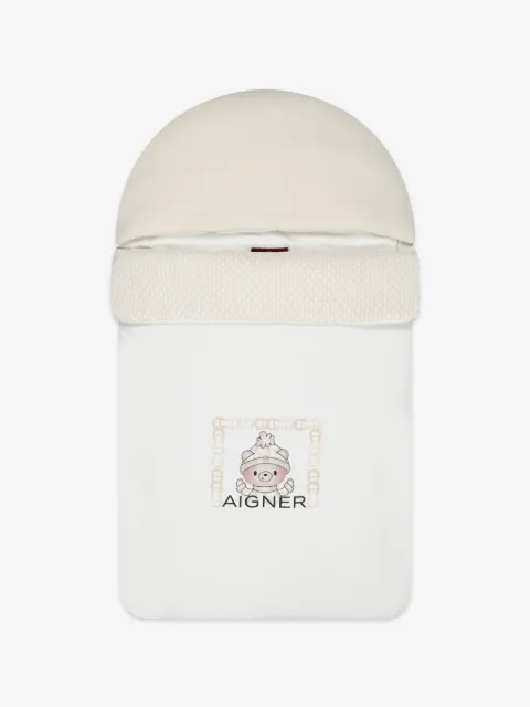 Aigner Kids nid d’ange à imprimé ourson et motif monogrammé