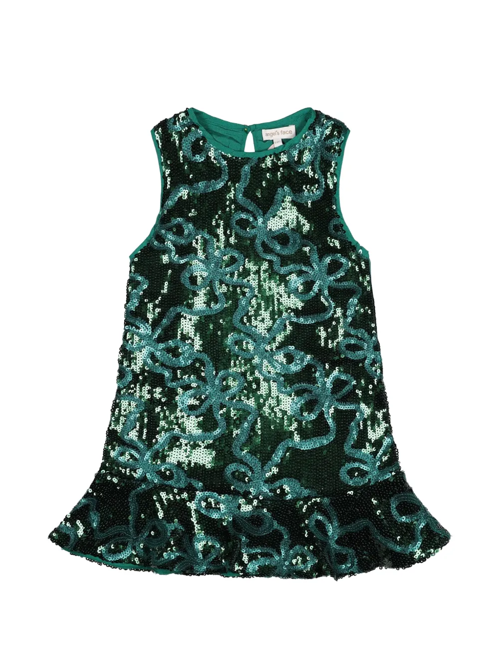 ANGEL'S FACE KIDS Abito Bonita con ruches e paillettes - Verde