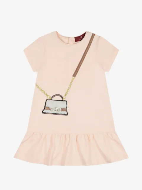 Aigner Kids robe volantée à imprimé graphique