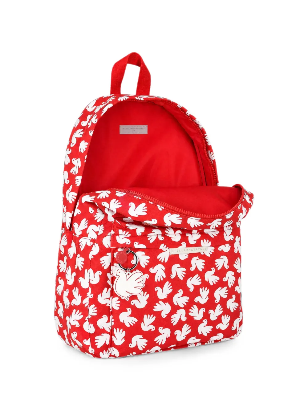 Stella McCartney Kids Rugzak met duif-print Rood