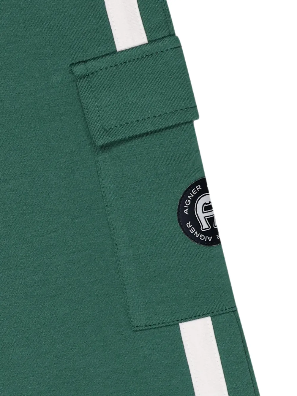 Aigner Kids Trainingsbroek met zijstreep Groen