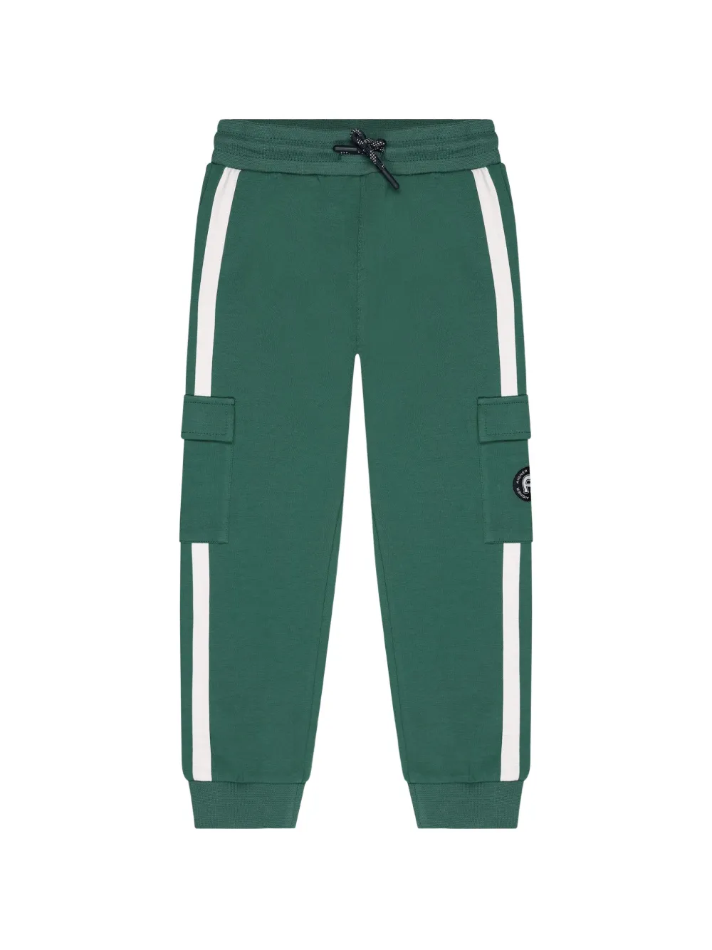 Aigner Kids pantalon de jogging à rayures latérales - Vert