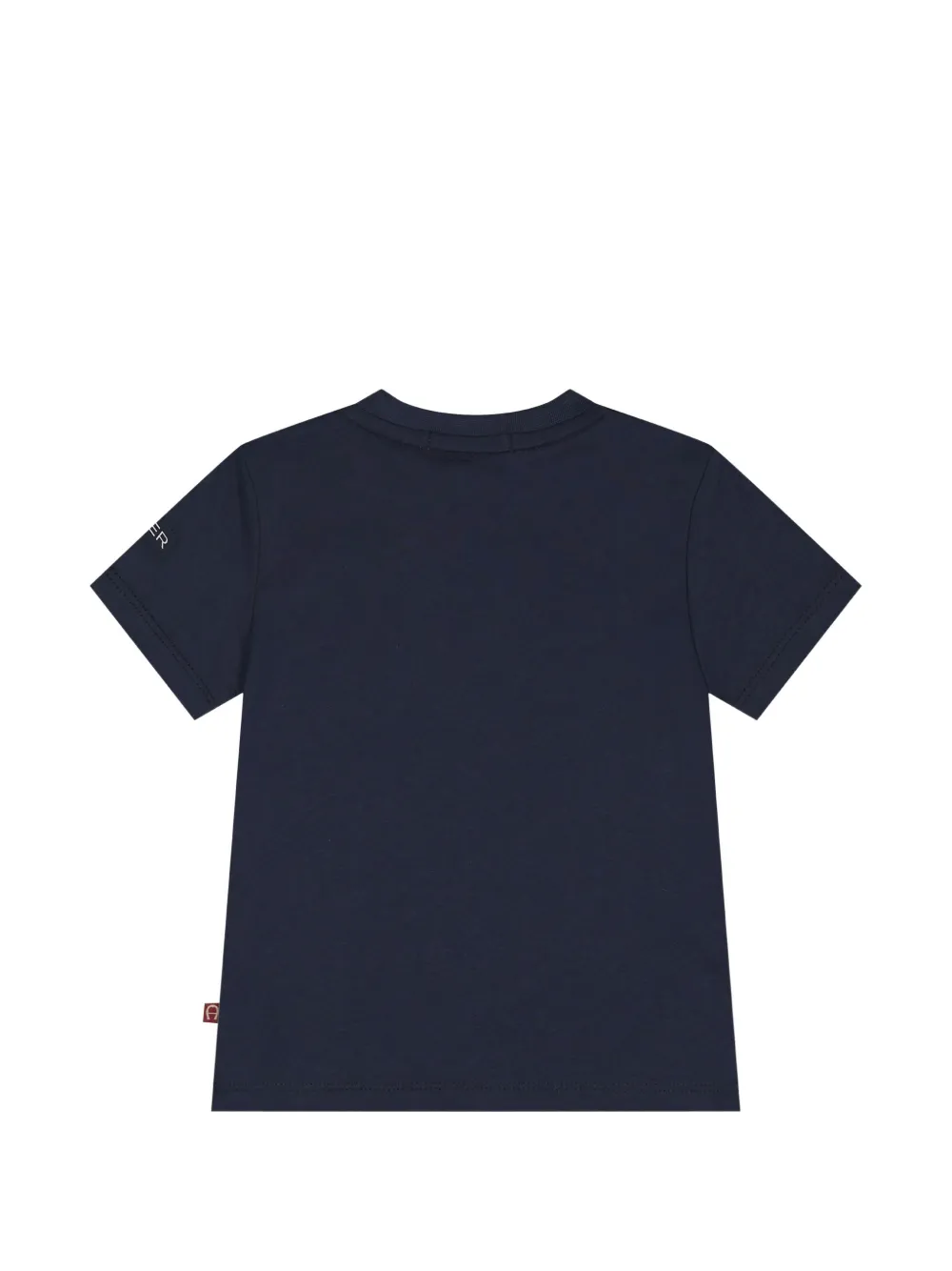 Aigner Kids logo-print T-shirt Blauw