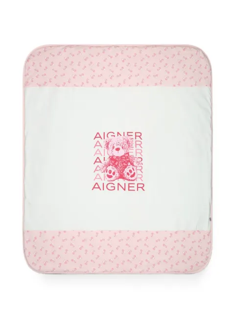 Aigner Kids teddy bear-print blanket