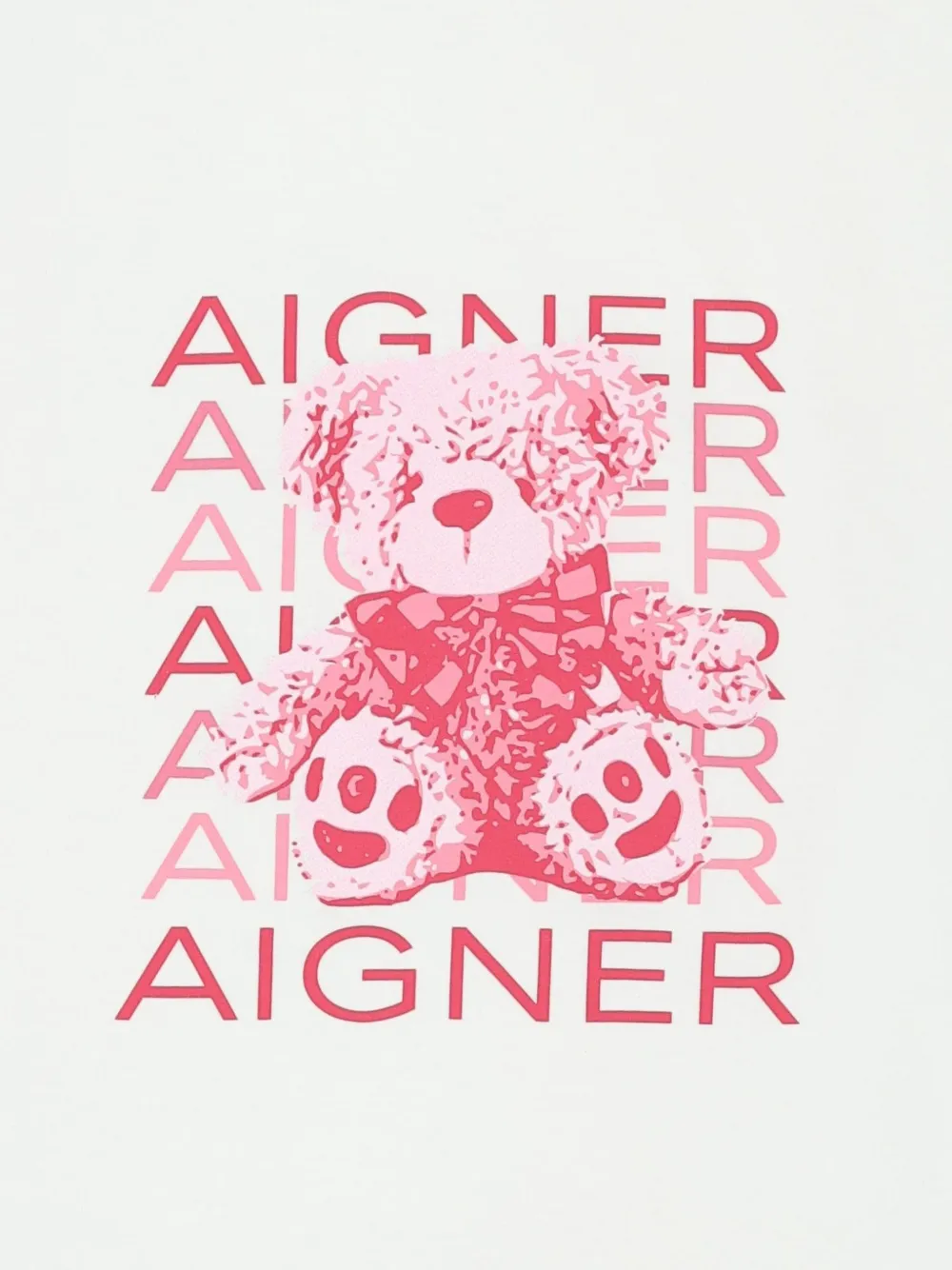 Aigner Kids Deken met teddybeerprint Roze