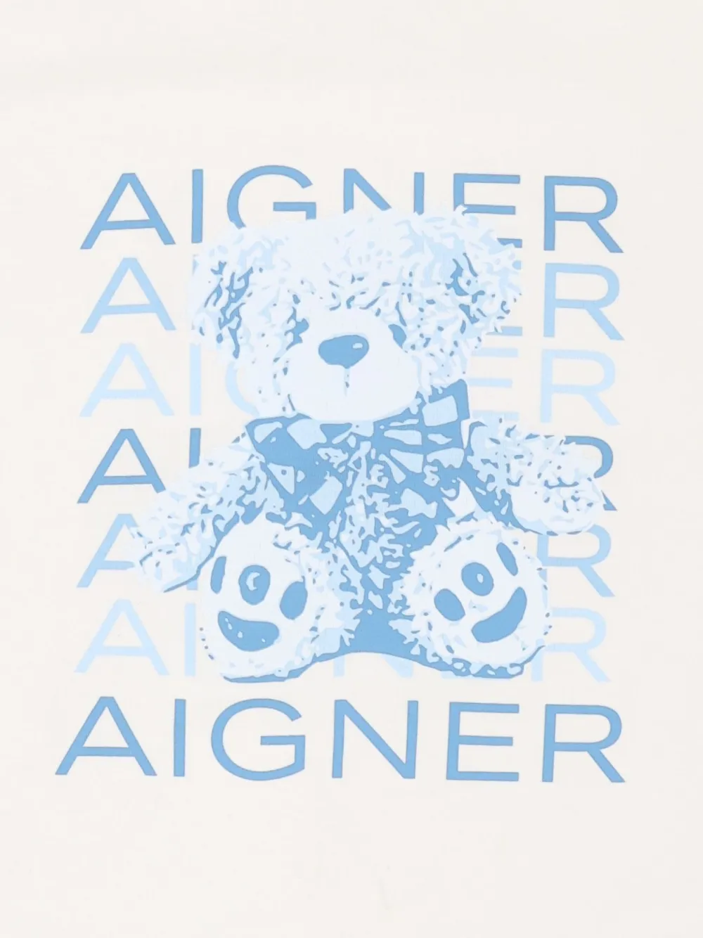 Aigner Kids Deken met teddybeer-print Beige
