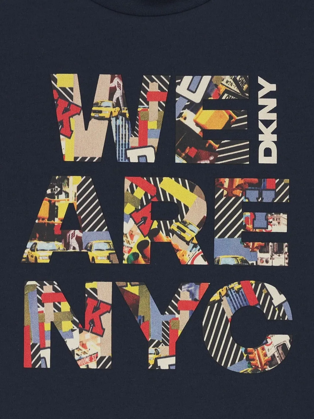 Dkny Kids graphic-print short-sleeve T-shirt Blauw