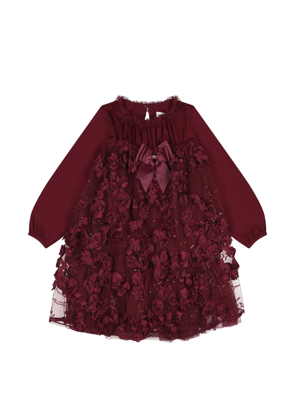 ANGEL'S FACE KIDS Abito Margot con applicazione a fiori - Rosso