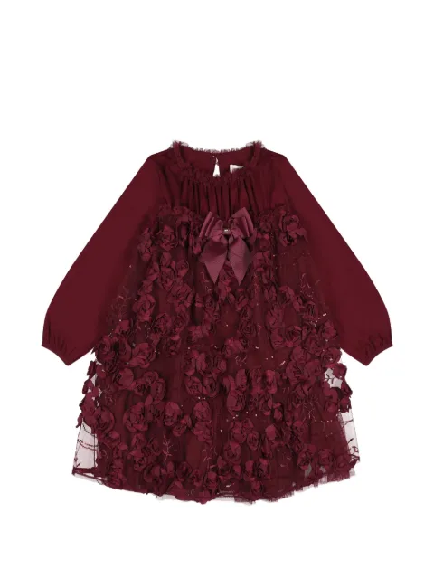 ANGEL'S FACE KIDS Margot floral-appliqué dress