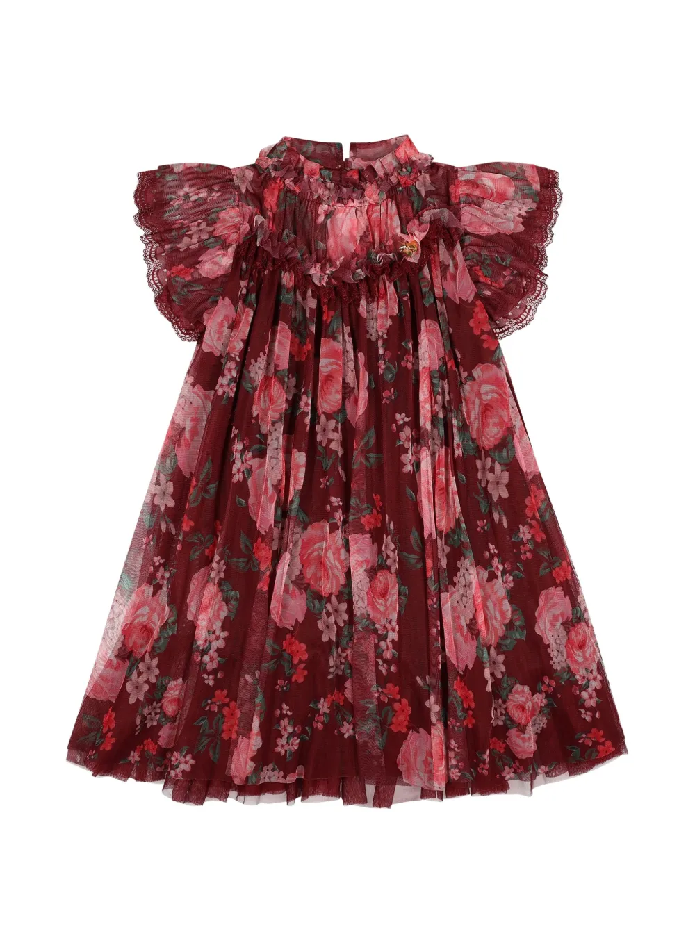 ANGEL'S FACE KIDS Abito Hettie a fiori con ruches - Rosso