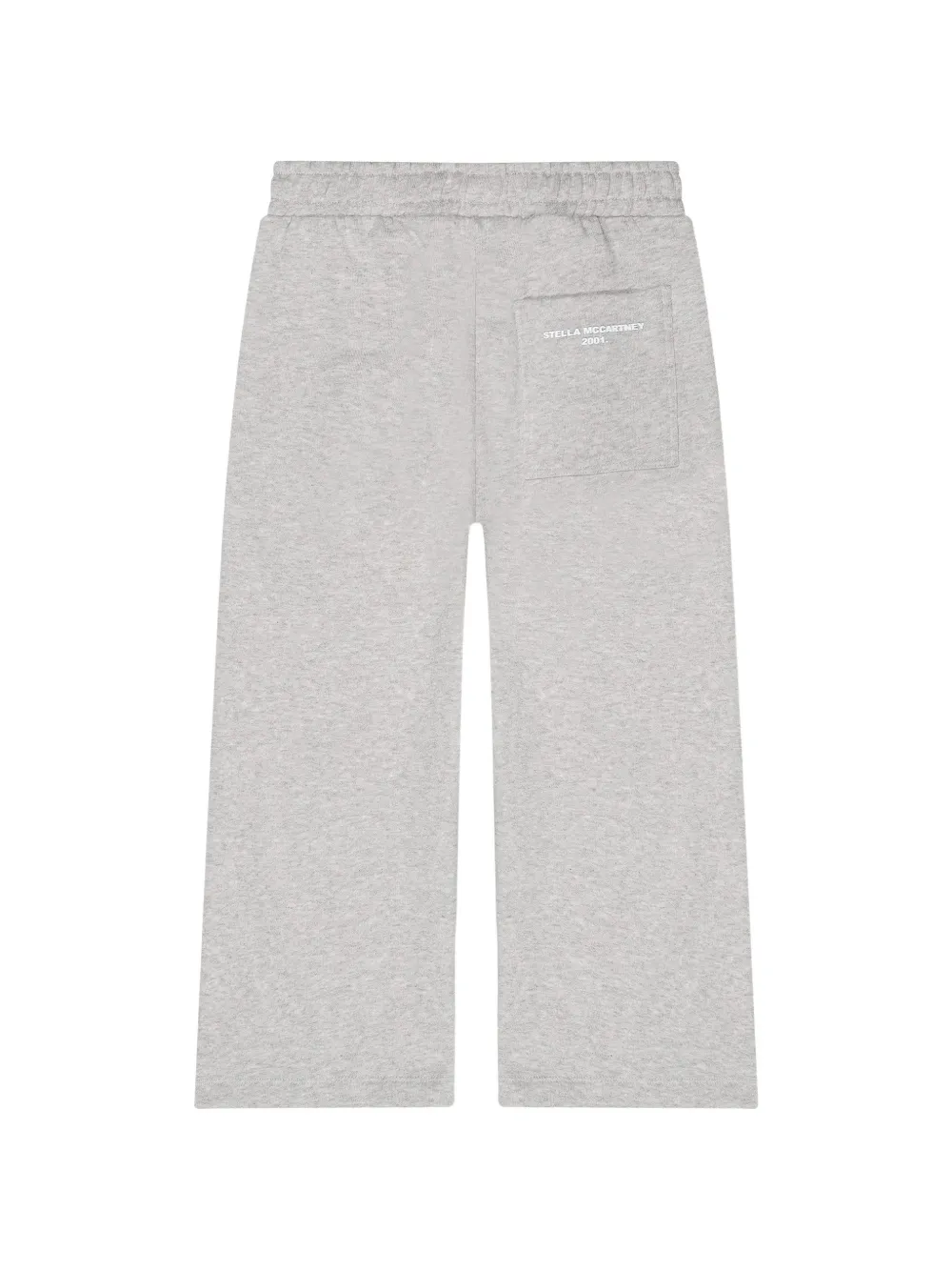 Stella McCartney Kids Trainingsbroek met geplooid detail en logo-print Grijs