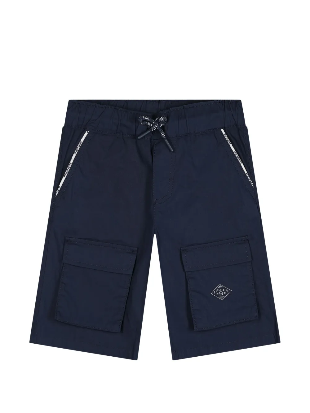 Aigner Kids Cargo con applicazione logo - Blu