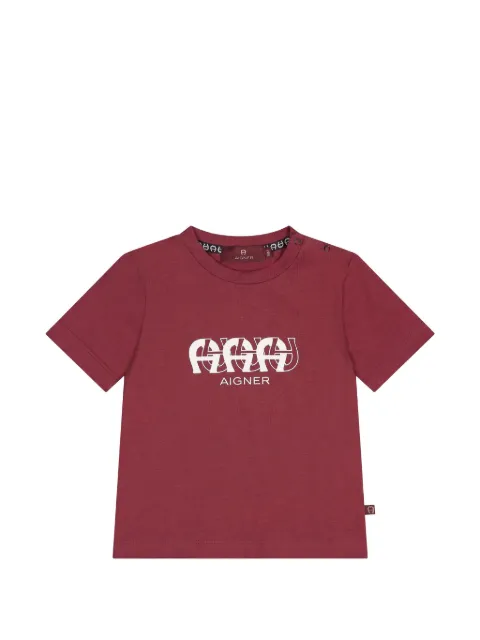 Aigner Kids logo-print T-shirt