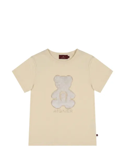 Aigner Kids bear-patch T-shirt