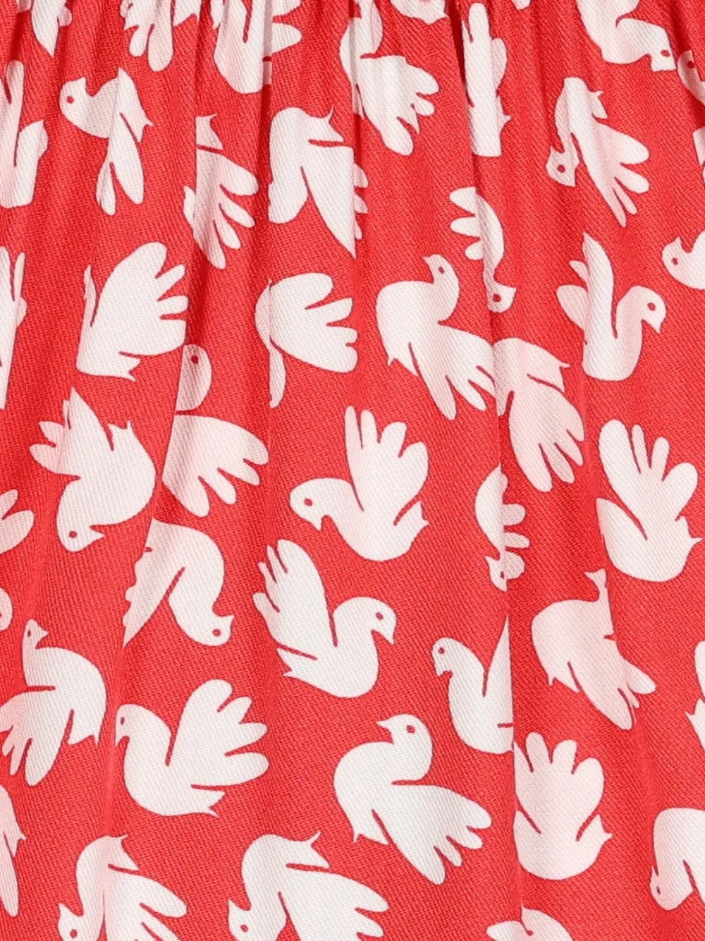 Stella McCartney Kids Rok met ruches en duif-patroon Rood