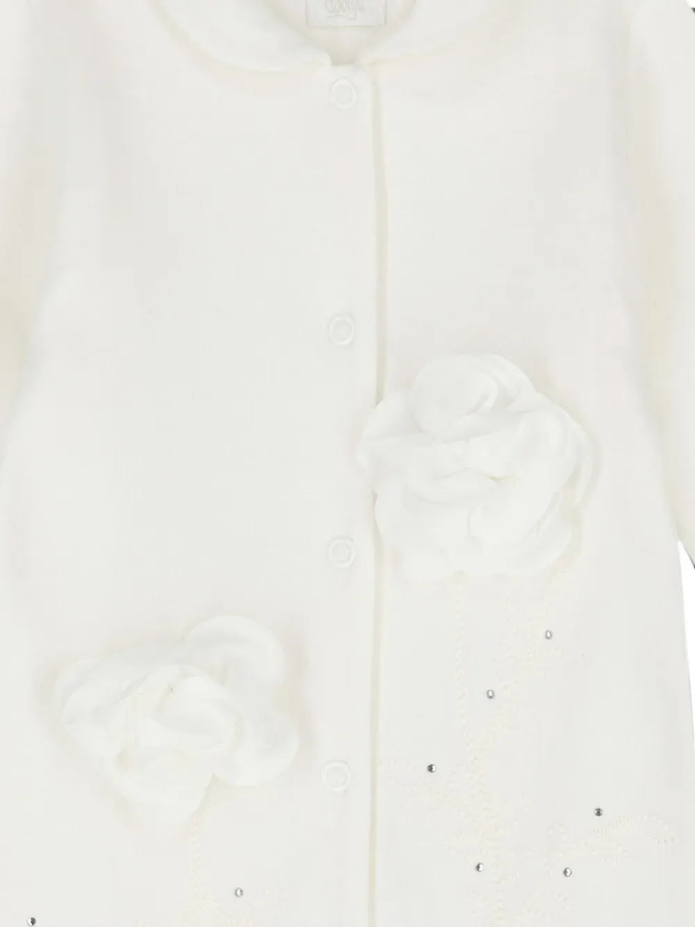 SOFIJA Pyjama met bloemen-applicatie Wit