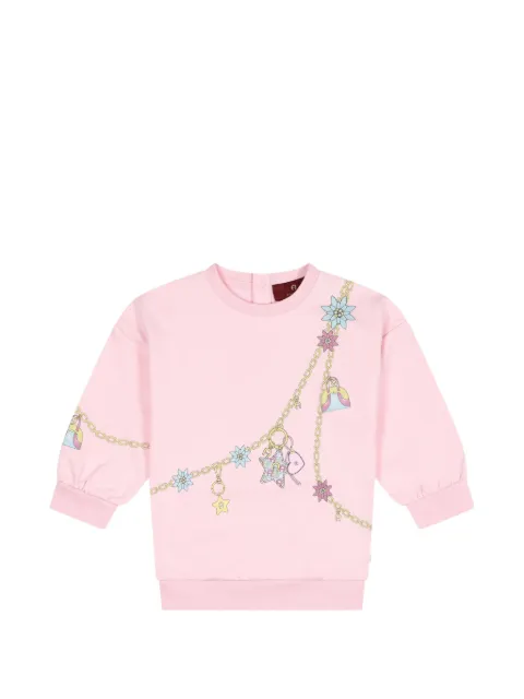 Aigner Kids sudadera con dije estampado