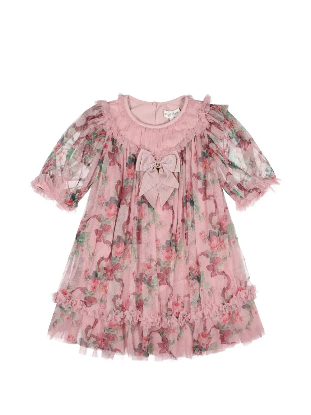 ANGEL'S FACE KIDS Abito Isabella lungo a fiori - Rosa