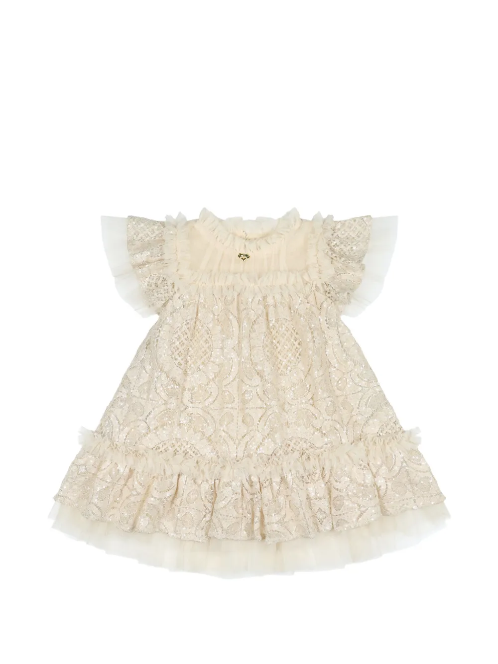 ANGEL'S FACE KIDS Gemma sequin-embellishment dress - Toni neutri