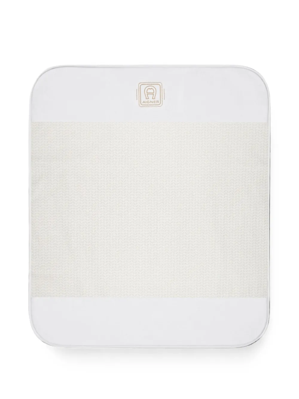 Aigner Kids Coperta con ricamo - Bianco
