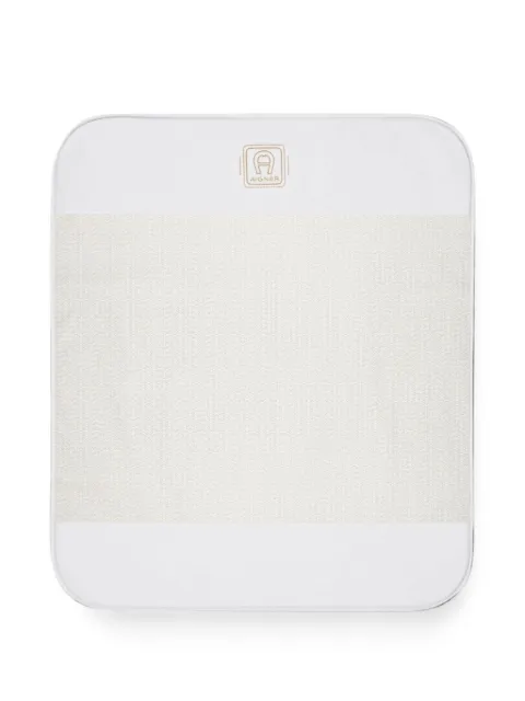 Aigner Kids logo-embroidered blanket