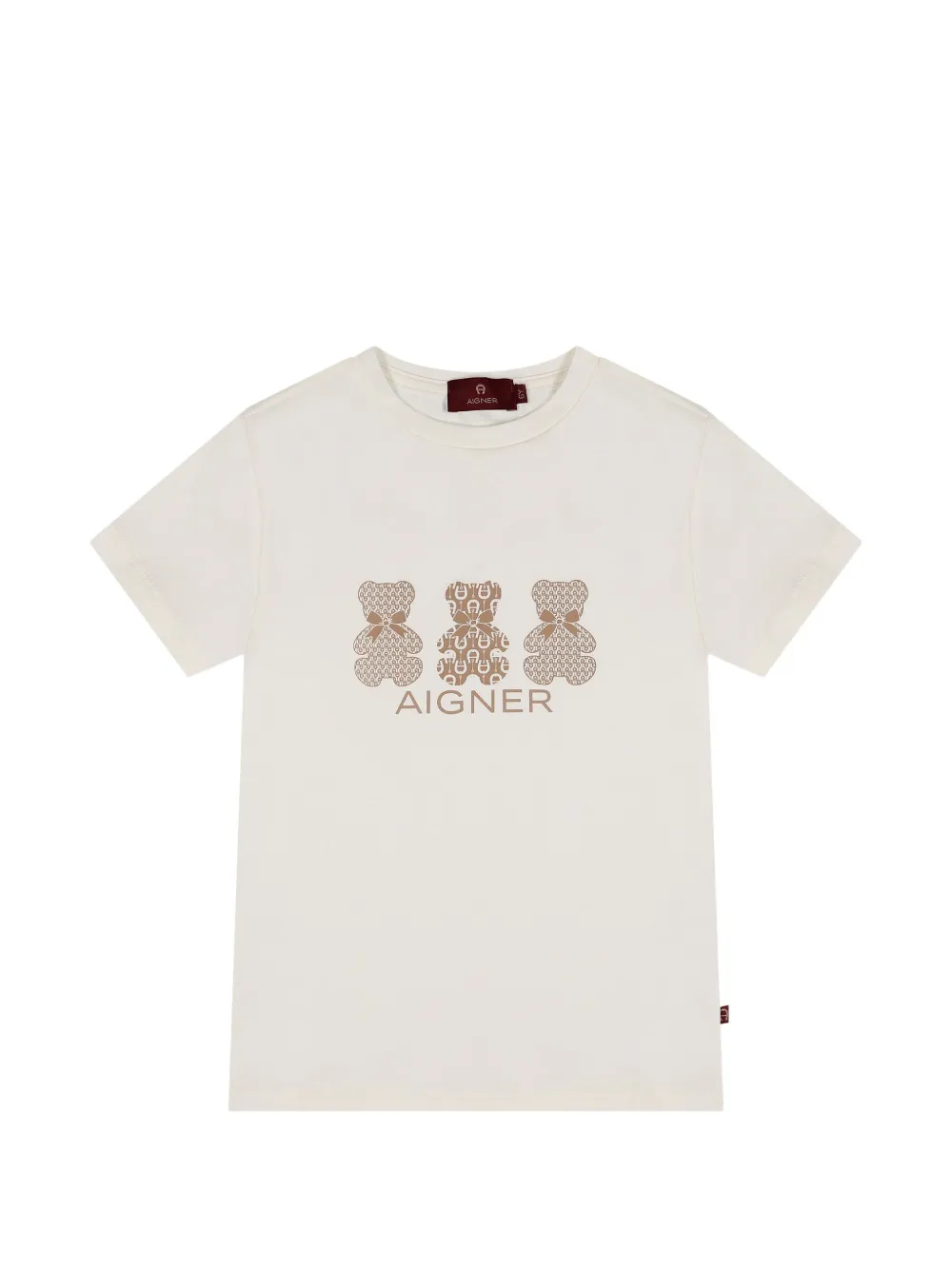 Aigner Kids teddy-print T-shirt - Toni neutri