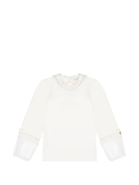 ANGEL'S FACE KIDS sequin-embellished ruffled top