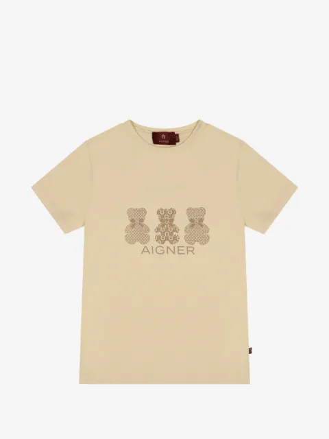 Aigner Kids camiseta con estampado Teddy Bear