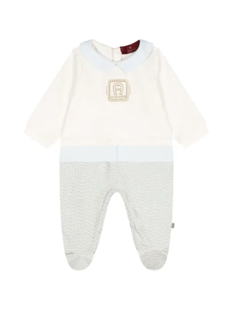 Aigner Kids pijama con logo bordado