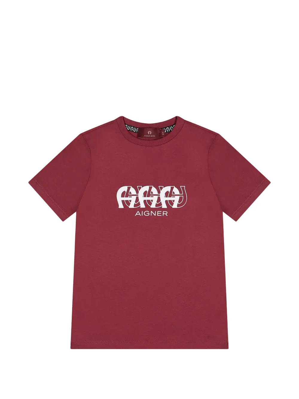 Aigner Kids t-shirt à logo imprimé - Rouge Aigner Kids t-shirt à logo imprimé - Rouge