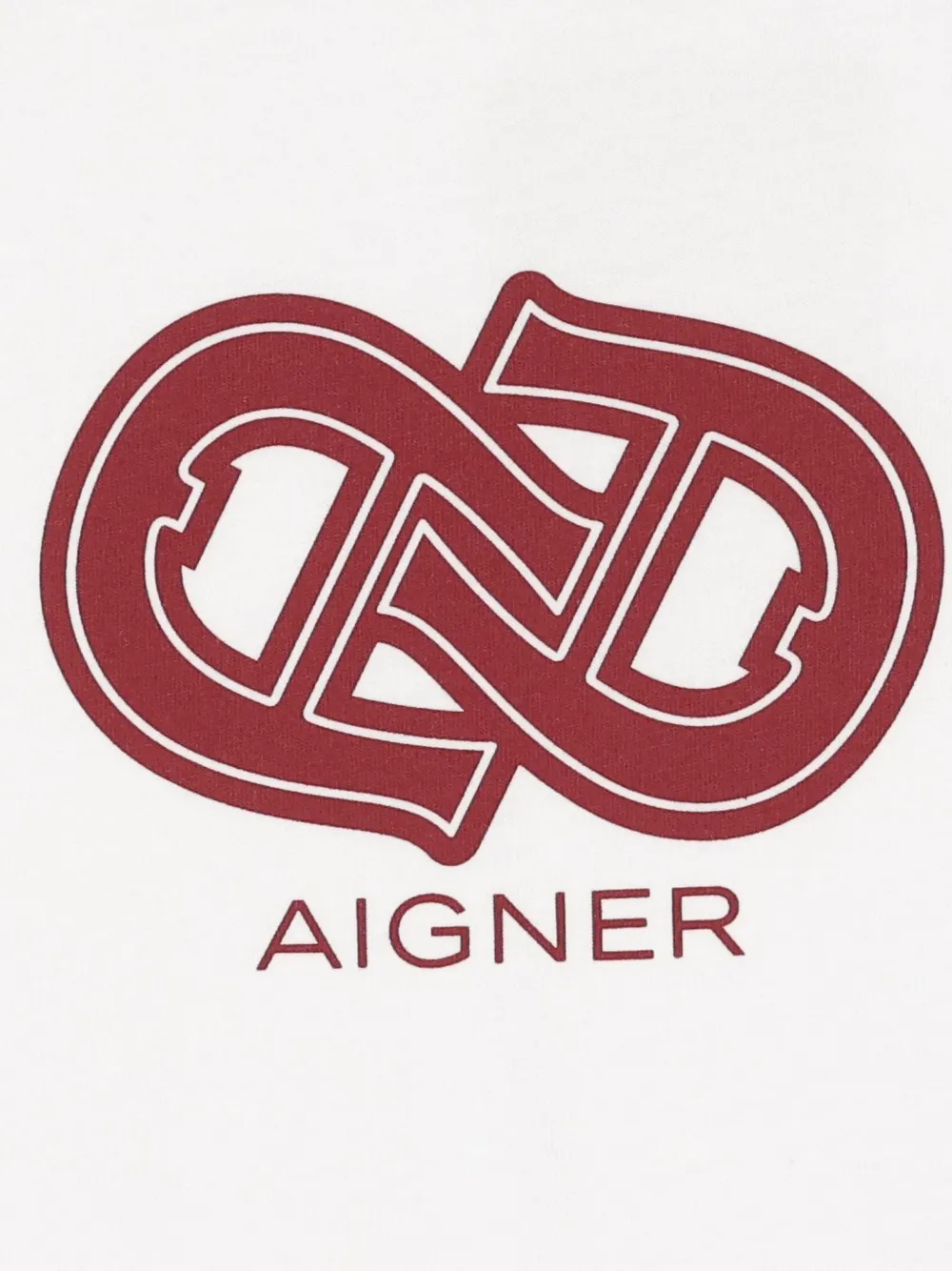 Aigner Kids logo-print T-shirt Wit