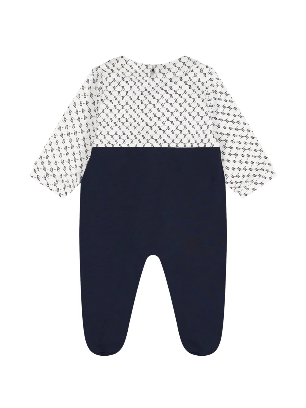Aigner Kids Romper met logo-print en vlakken Blauw
