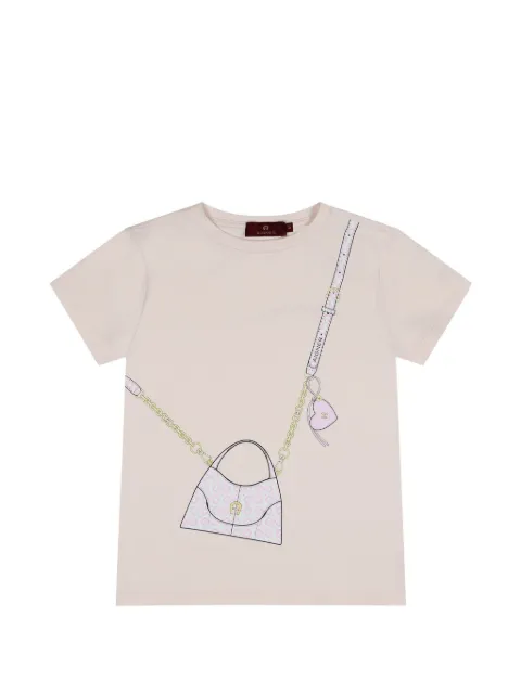 Aigner Kids camiseta con estampado gráfico