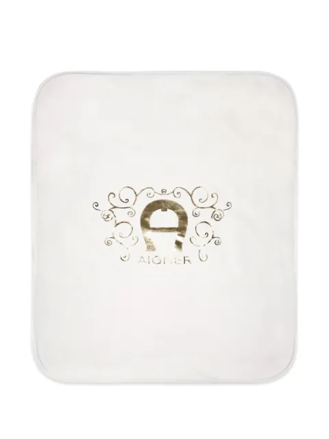 Aigner Kids logo-print blanket