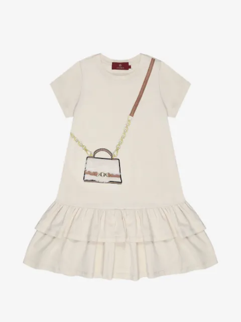 Aigner Kids robe à imprimé graphique
