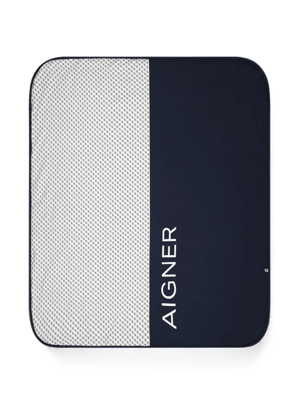 Aigner Kids Coperta con stampa - Blu