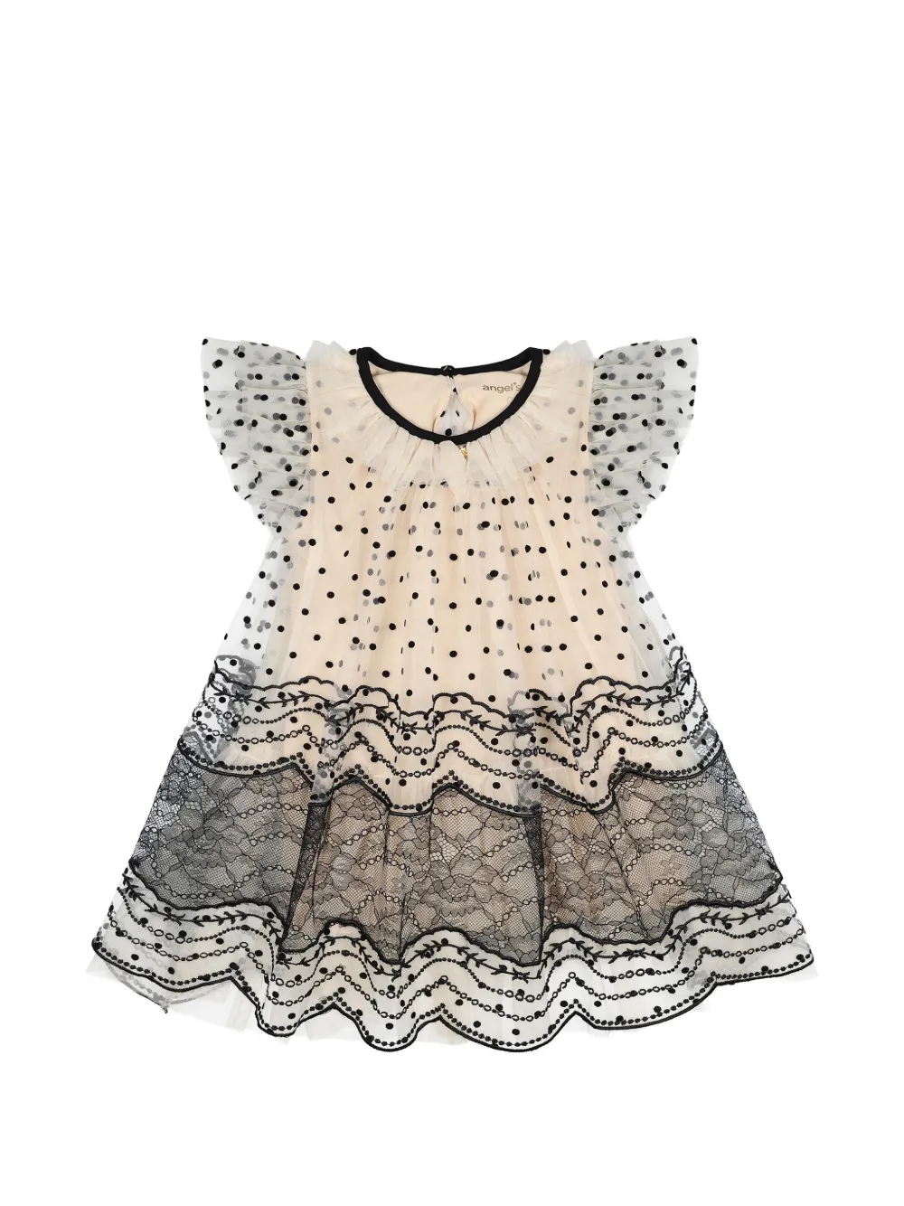 ANGEL'S FACE KIDS Abito Ivy a pois - Toni neutri