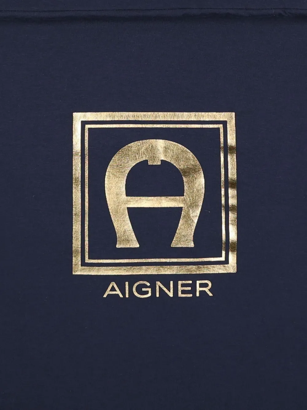 Aigner Kids Babydeken met logoprint Blauw