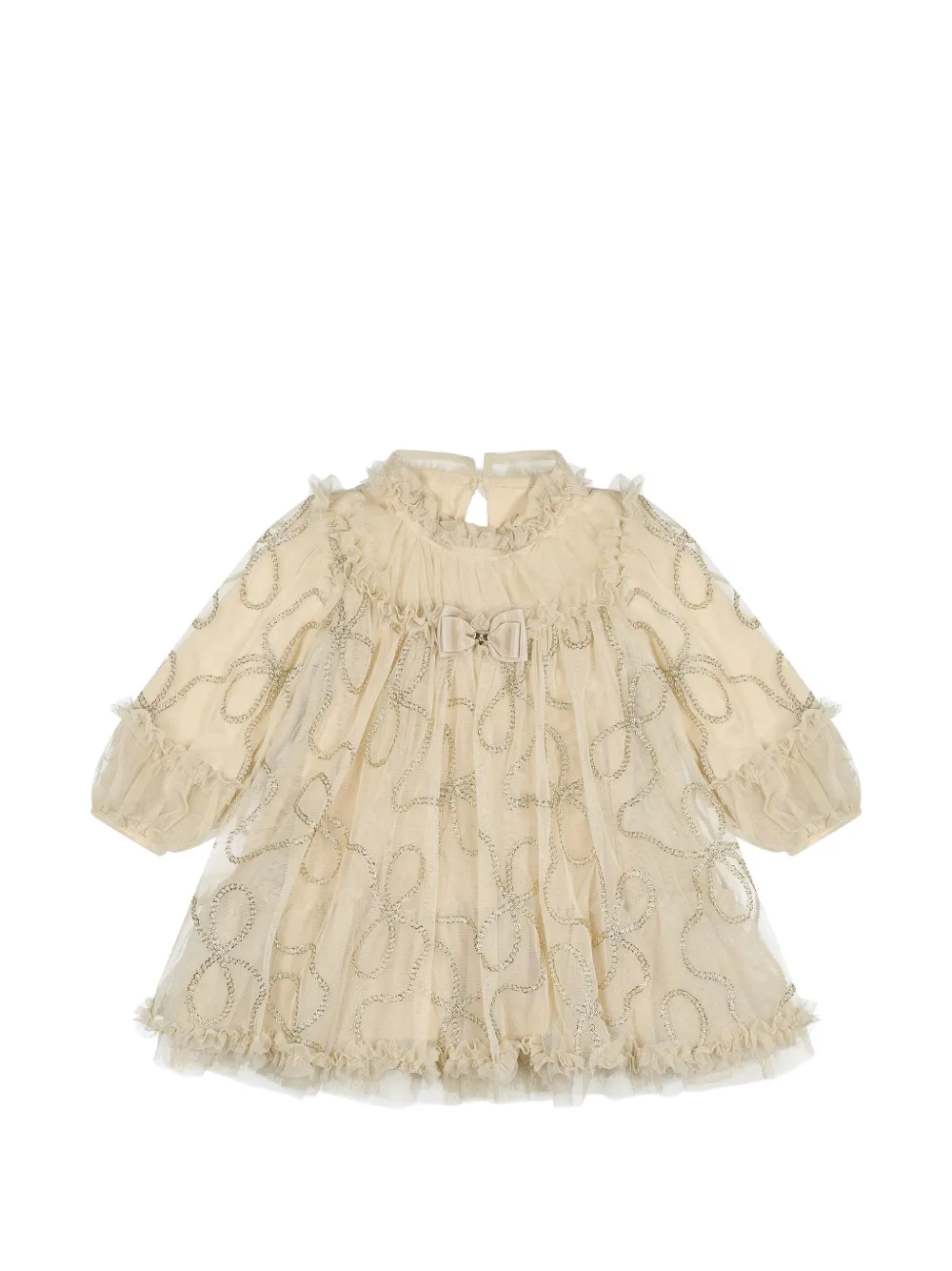 ANGEL'S FACE KIDS Abito Hazel in tulle con fiocco - Toni neutri