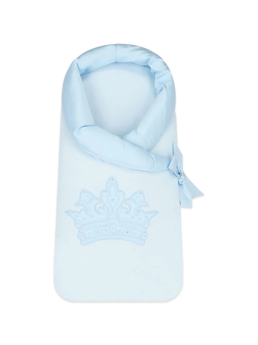 SOFIJA Royality crown-embroidered bow-detail nest - Blu